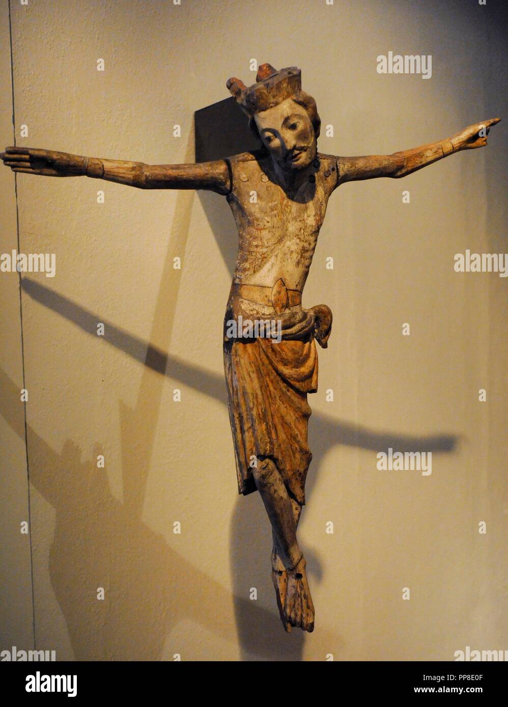 Crucifix. Dal church, Telemark, 1250-1260. Historical Museum. Oslo. Norway. Stock Photo