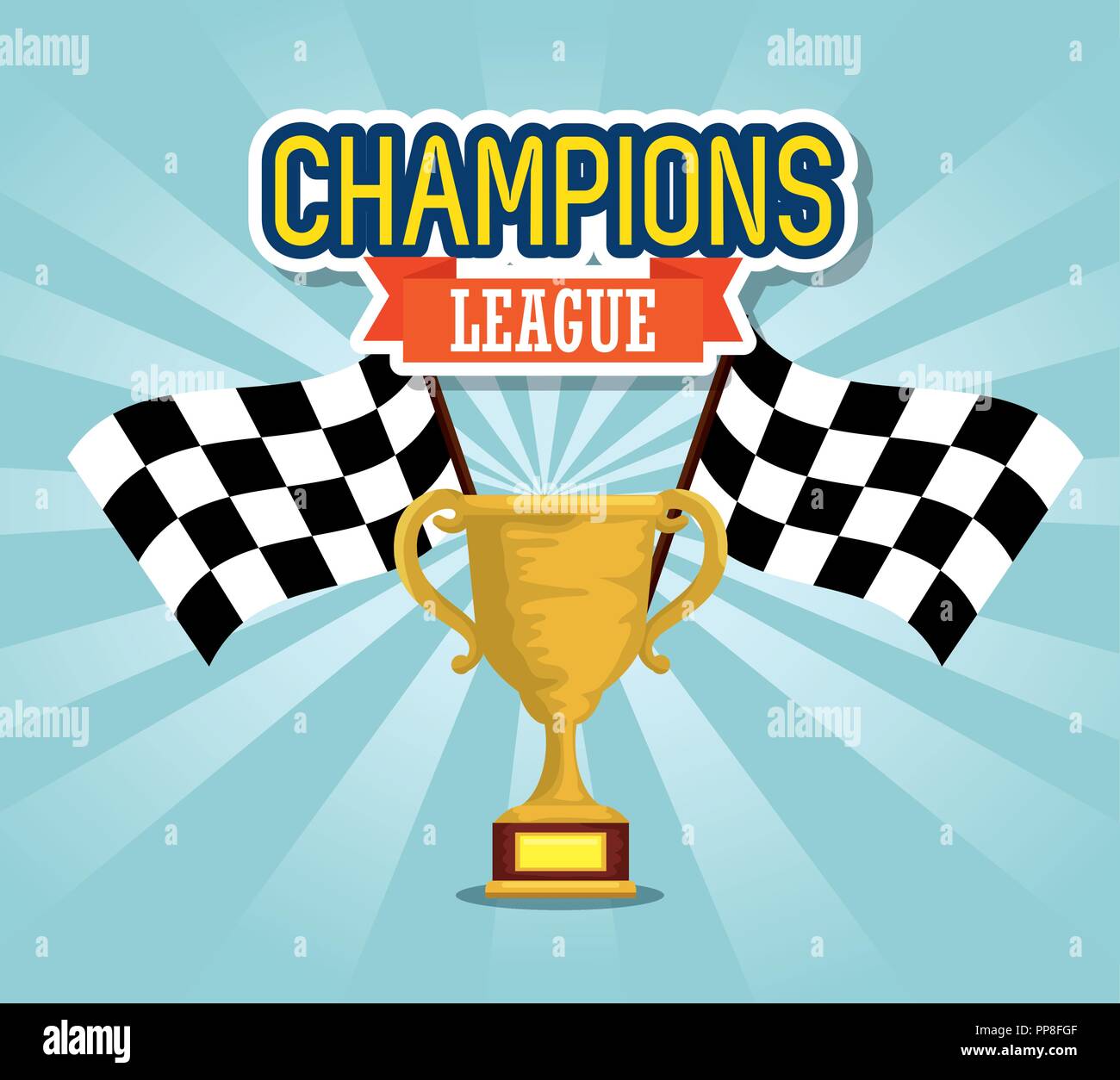 sport trophy cup champions with flags Stock Vector Image & Art - Alamy