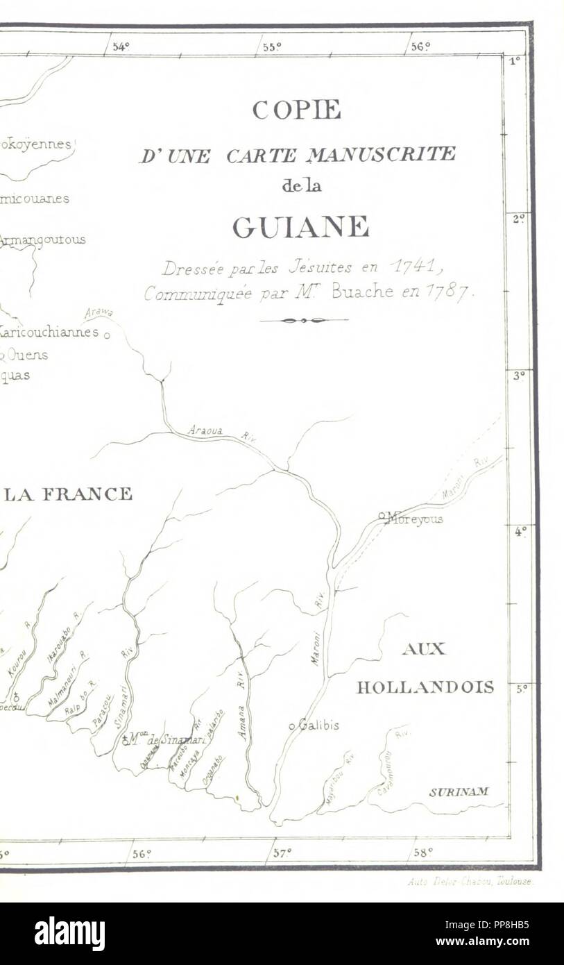 Image  from page 45 of 'Histoire de la Guyane française' . Stock Photo