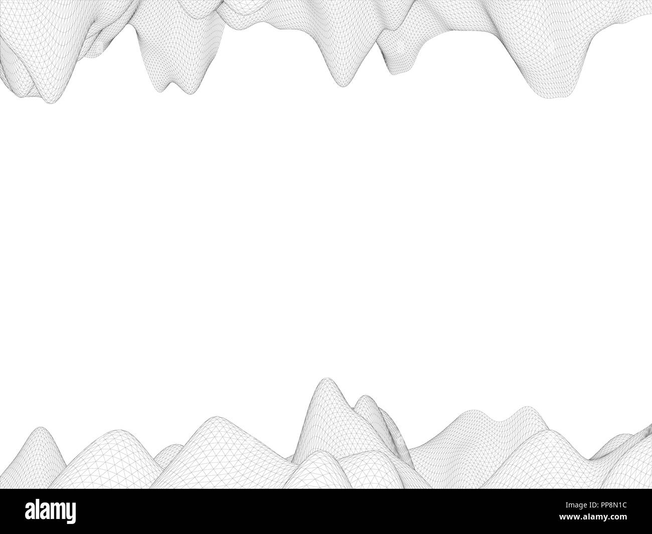 Background with polygonal irregularities. Vector illustration. Mesh coverage. Stock Vector