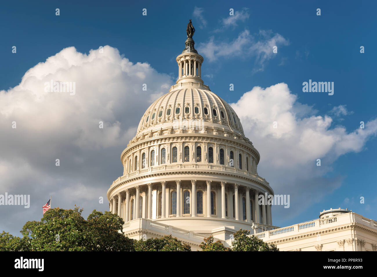 US Capitol Building dome details Stock Photo