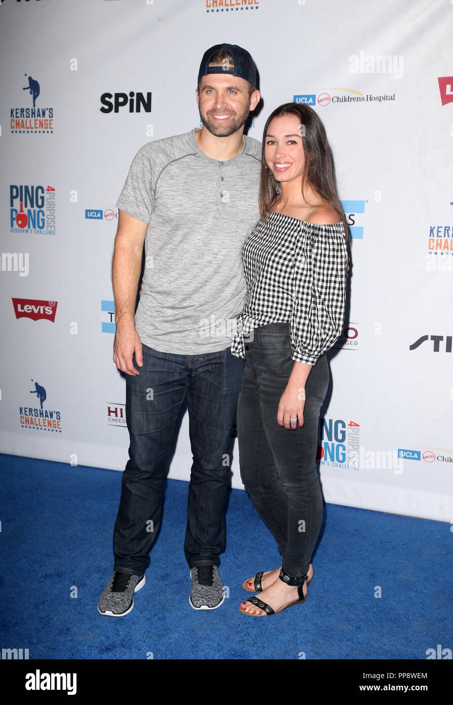 6th Annual PingPong4Purpose Featuring: Brian Dozier, Renee Hrapmann Dozier  Where: Los Angeles, California, United States When: 23 Aug 2018 Credit:  FayesVision/WENN.com Stock Photo - Alamy
