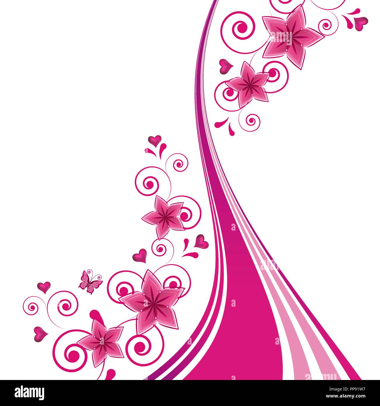 Abstract flowers background with place for your text Stock Vector Image ...