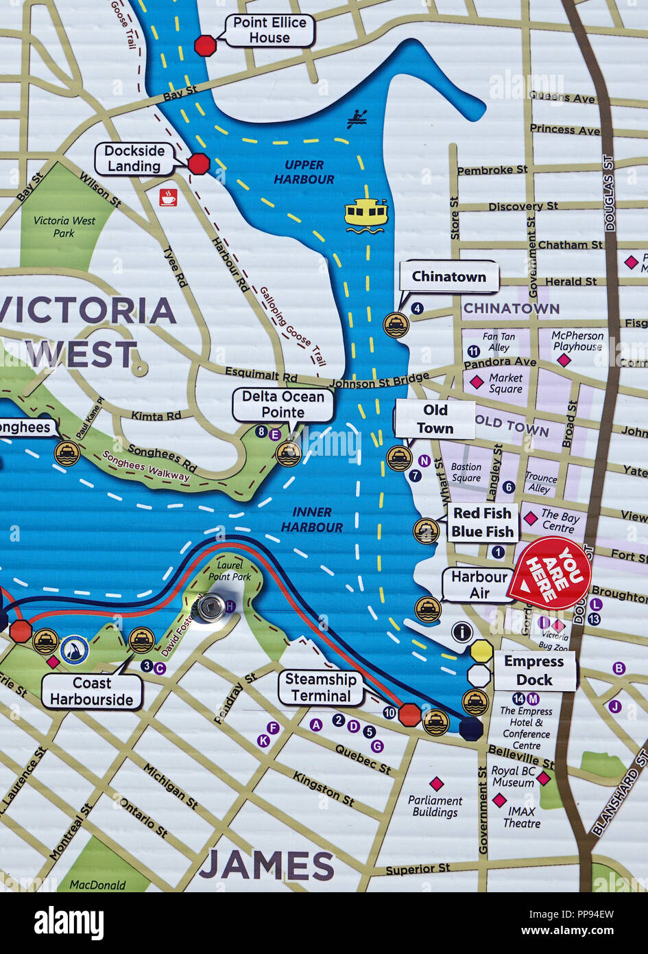 victoria, bc map