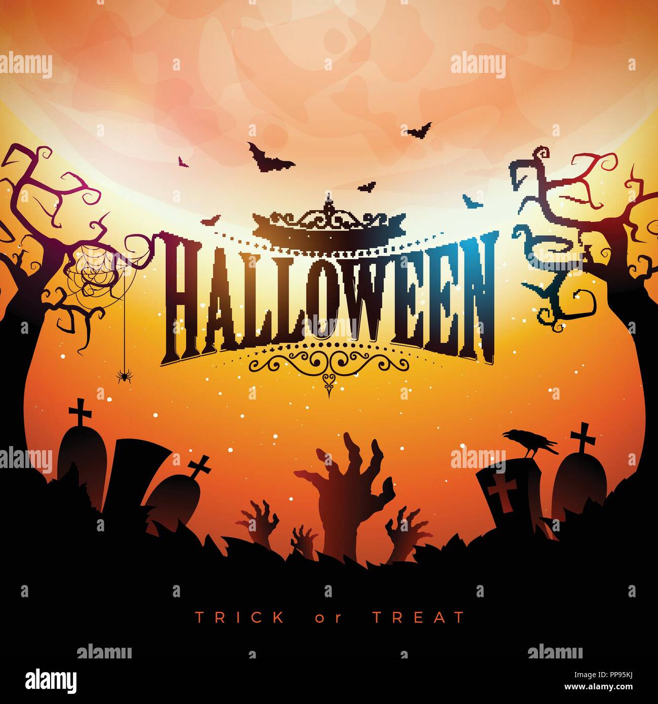 Happy Halloween Bat Poster Banner - Decorative Wall Or Door Hanging - View #10