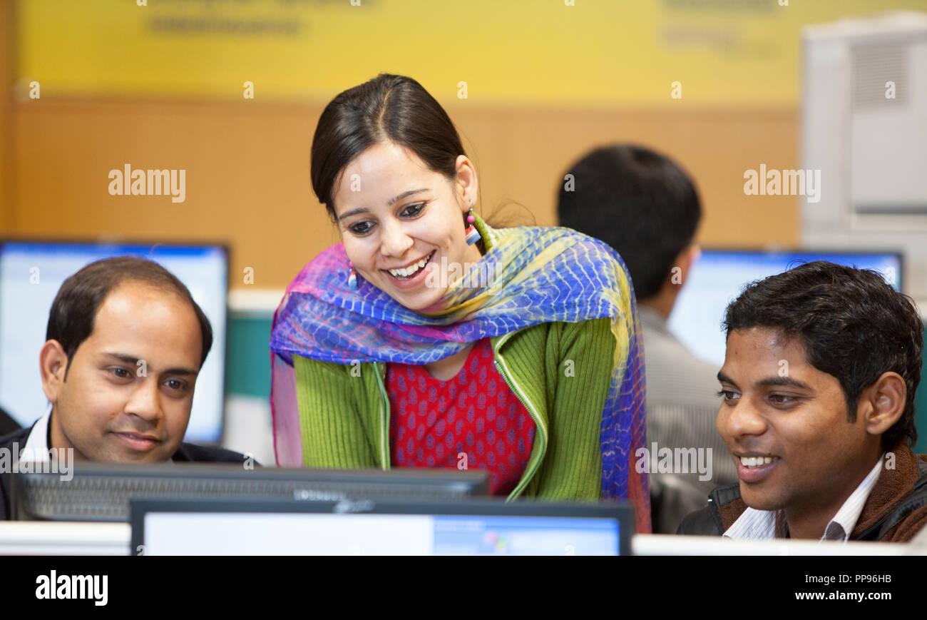 Asian office staff Dehi Stock Photo - Alamy
