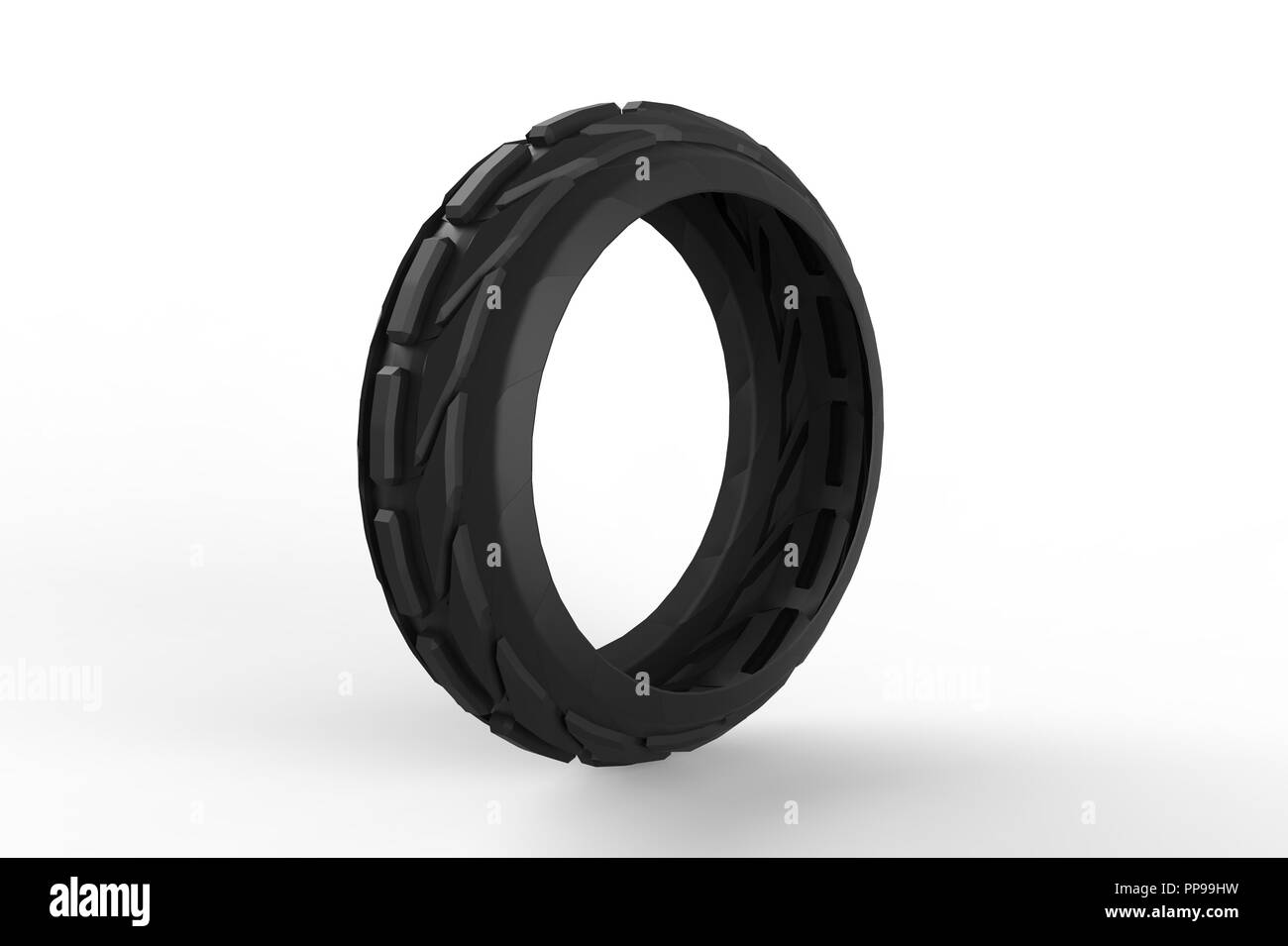 Car tire 3D rendering Isolated on a white background Stock Photo - Alamy