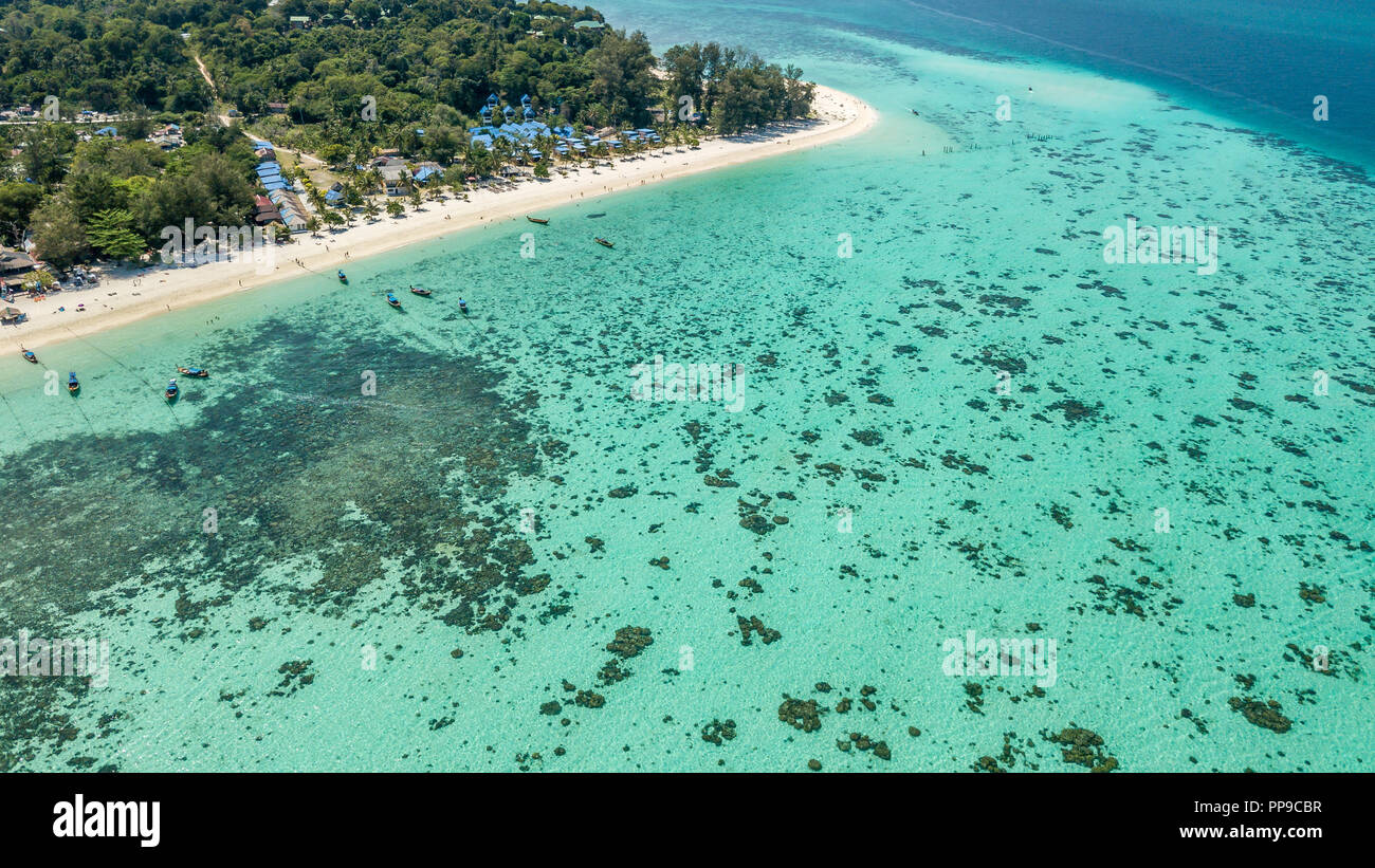 Aerial view Ko Lipe Island Stock Photo - Alamy