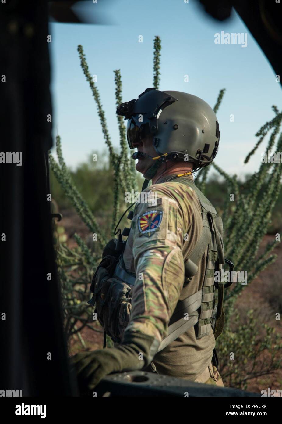 Blackhawk helicopter border patrol hi-res stock photography and