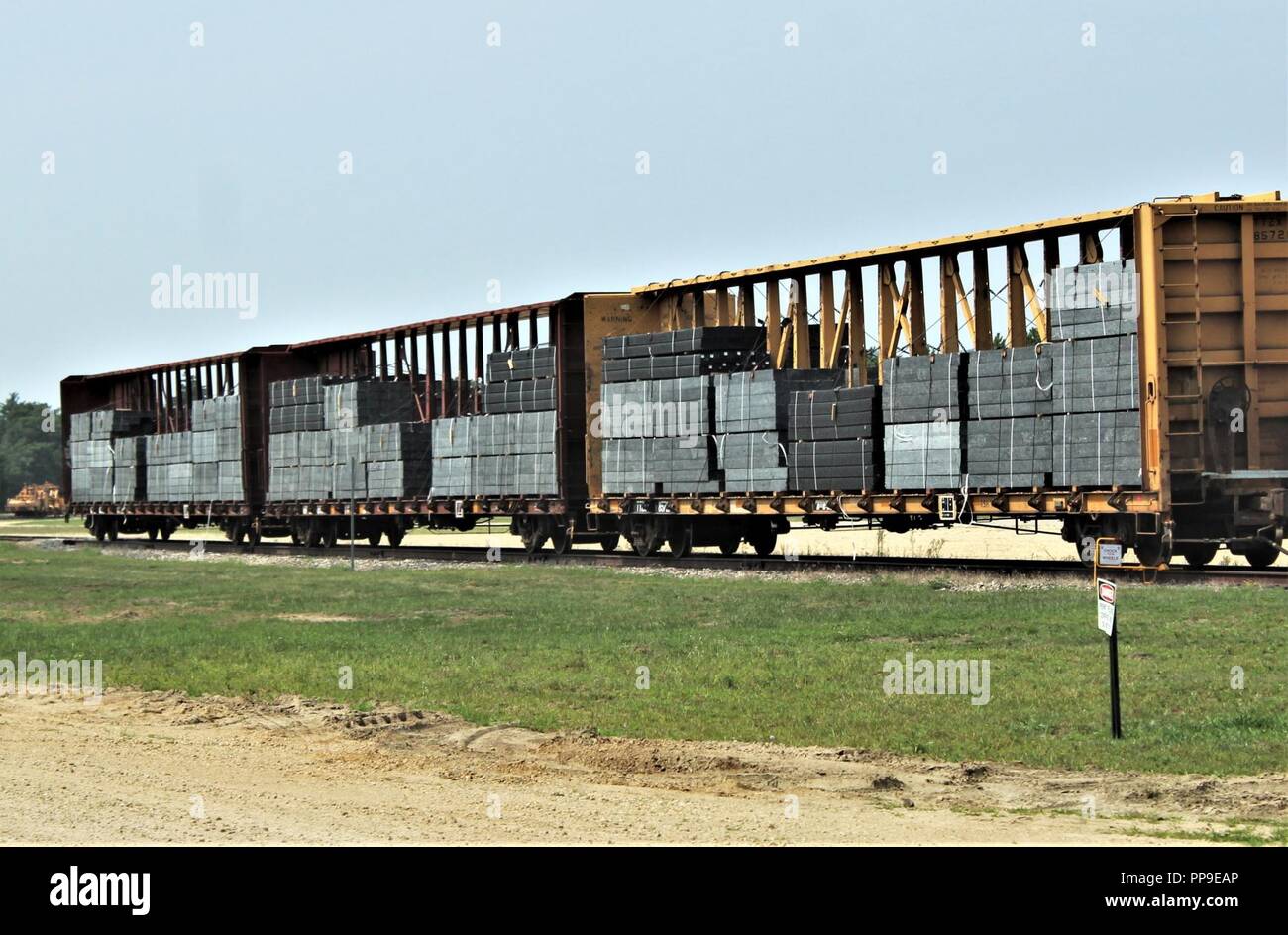 A Rail Car Loaded With Railroad Ties Is Shown Aug 14 18 At The Rail Yard At Fort Mccoy Wis Fort Mccoy S Rail Infrastructure Has Seen Improvements In Recent Years And More