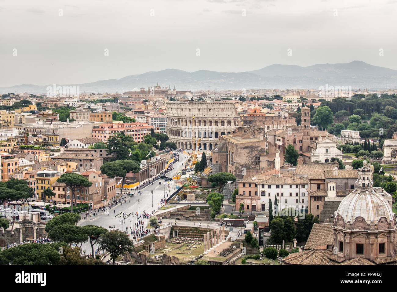 Rome colosseo aerial hi-res stock photography and images - Alamy