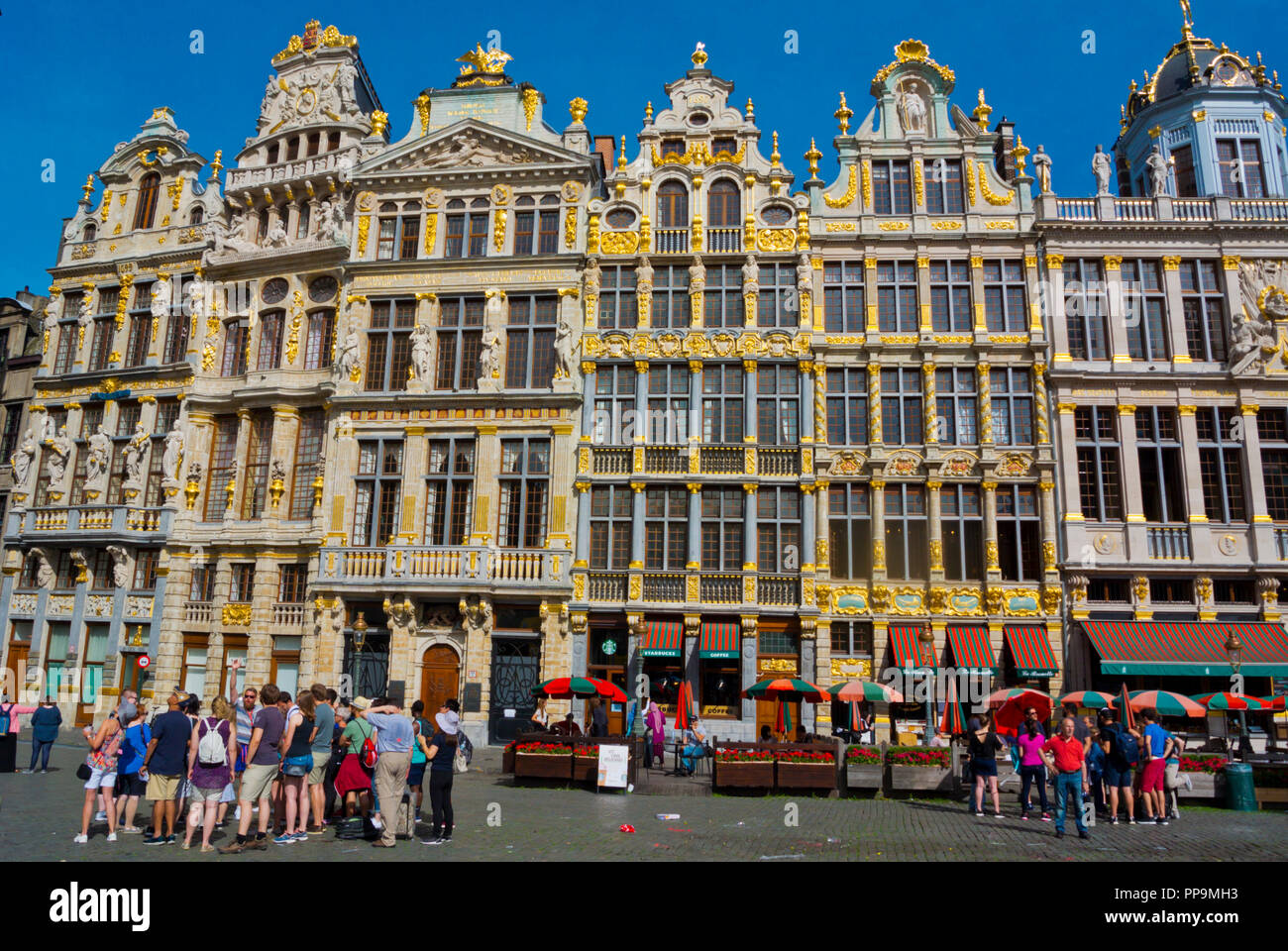 Grand Place, Grote Markt, Main Square, Brussels, Belgium Stock Photo ...