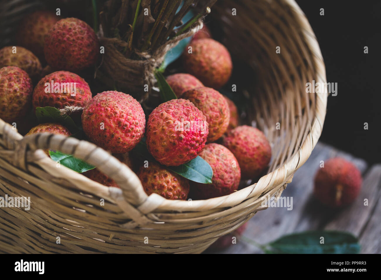 Fresh lychee fruits Stock Photo - Alamy