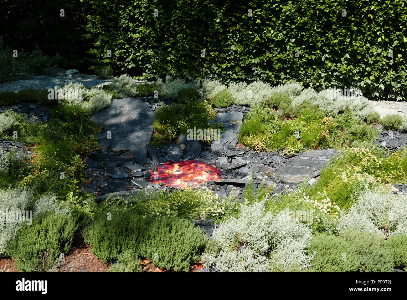 International Garden Festival, Domain of Chaumont-sur-Loire, Centre for arts and nature, Loire valley, Un Promenoir Infini, Loir-et-Cher, Touraine, Fr Stock Photo