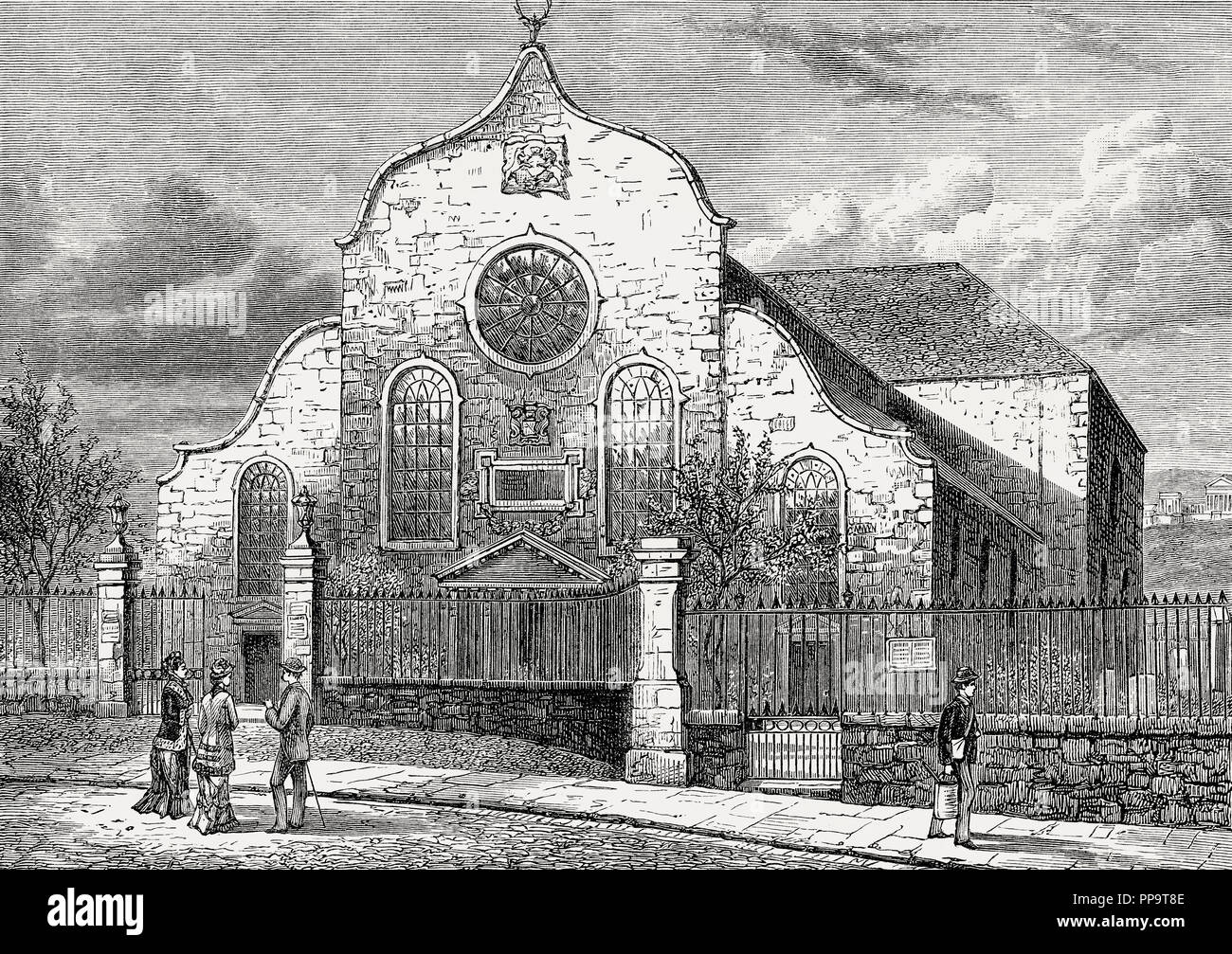 Canongate Kirk, Canongate, Edinburgh, Scotland, 18th century Stock Photo