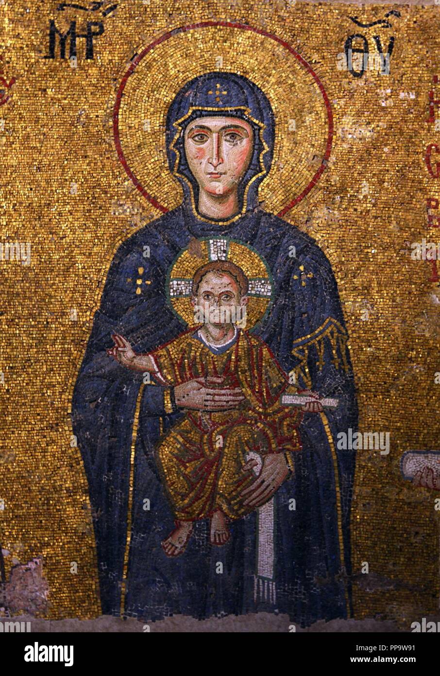 The Virgin with Child. Museum Hagia Sophia, Istanbul, Turkey. Author