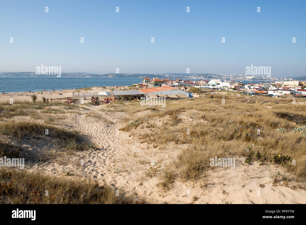 Portugal beach, Cova do Vapor. People Stock Photo