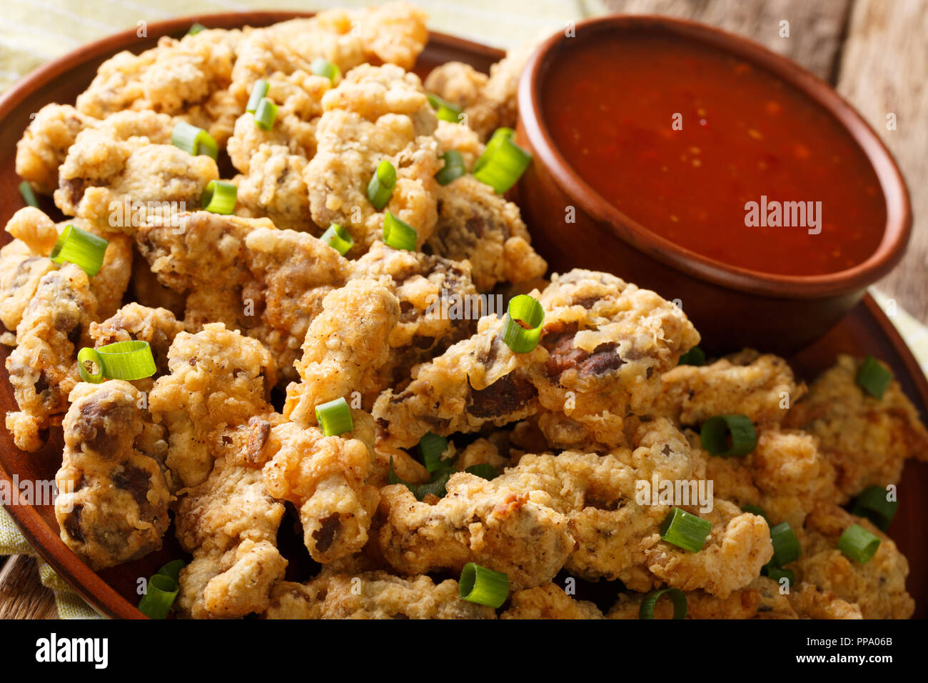 Fried chicken gizzards hi-res stock photography and images - Alamy