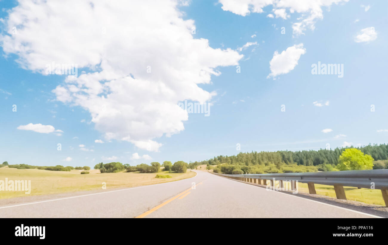 Driving South on hwy 83 from Parker, Colorado Stock Photo Alamy