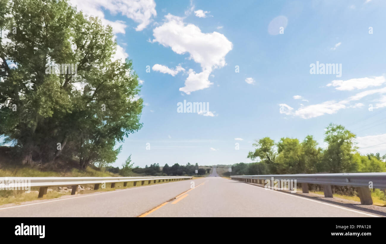 Driving South on hwy 83 from Parker, Colorado Stock Photo Alamy