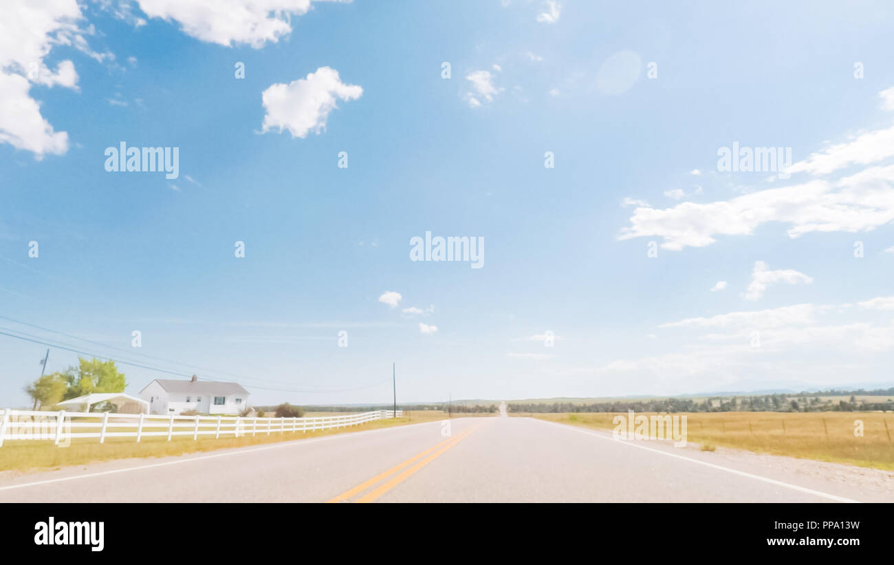 Driving South on hwy 83 from Parker, Colorado Stock Photo Alamy