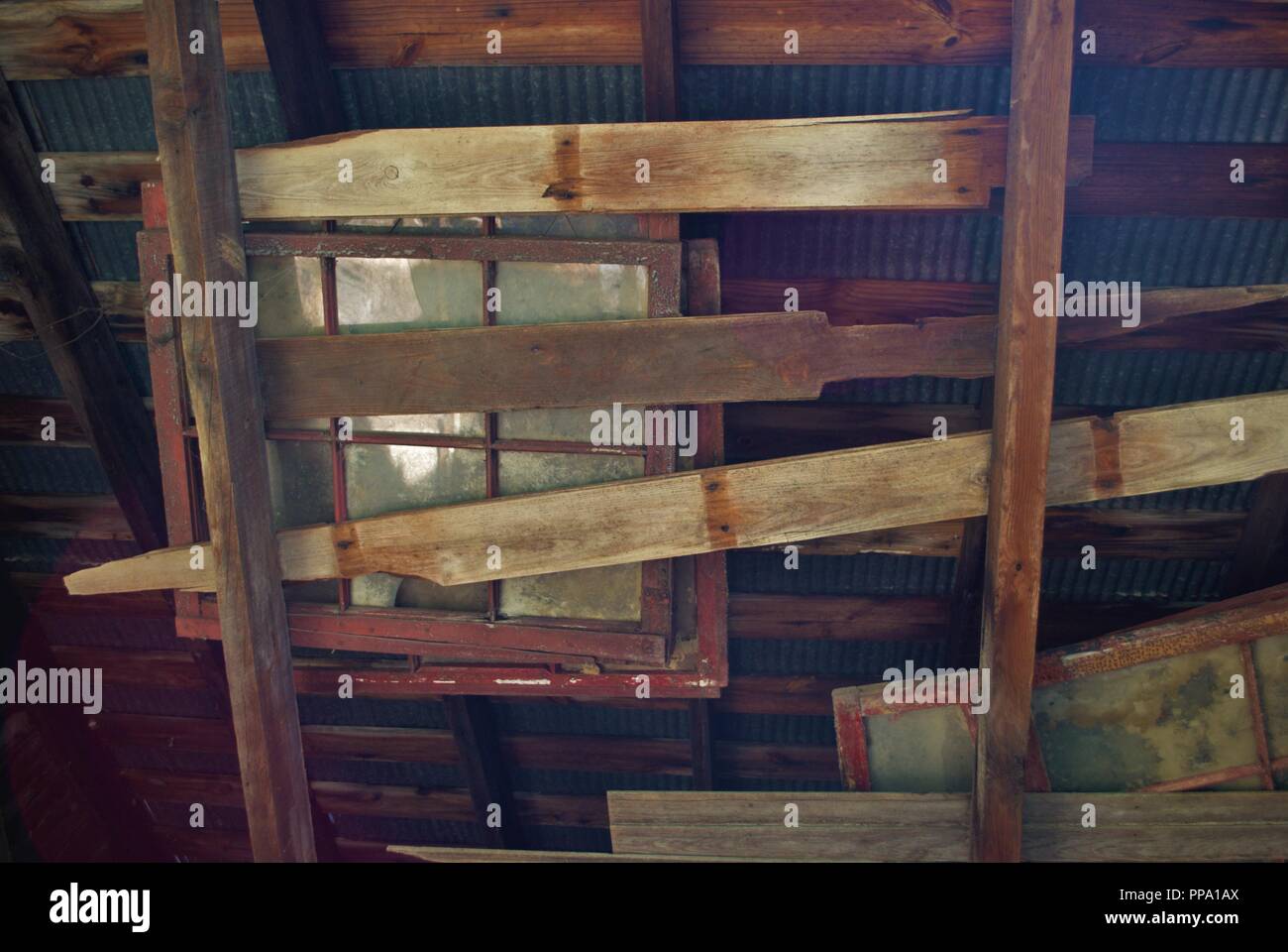 windows in the rafters Stock Photo - Alamy