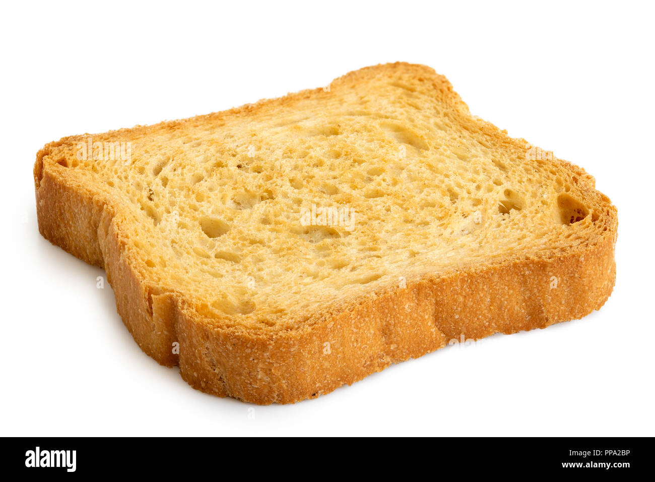 Plain melba toast isolated on white Stock Photo Alamy