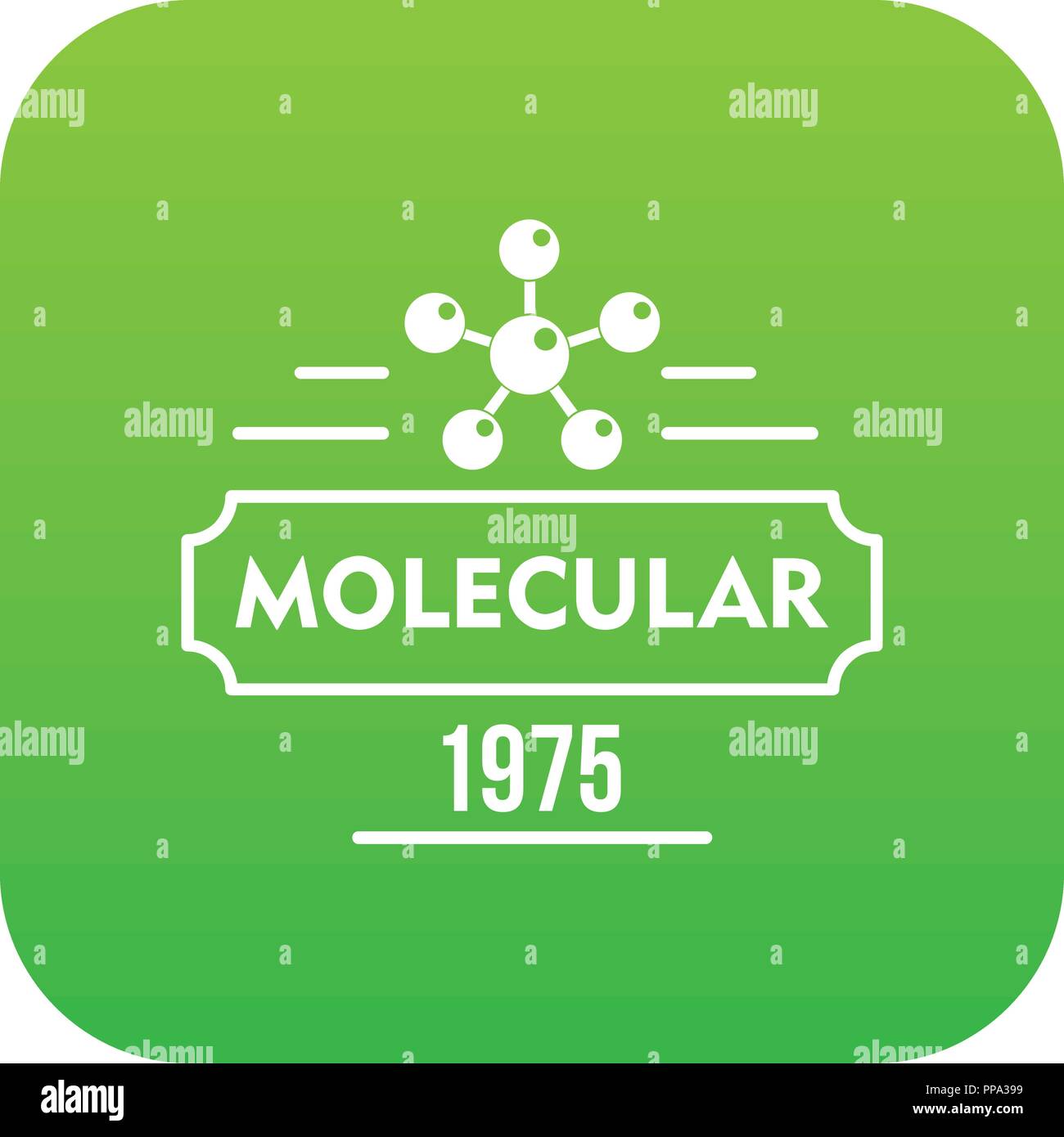 Molecular icon green vector Stock Vector Image & Art - Alamy