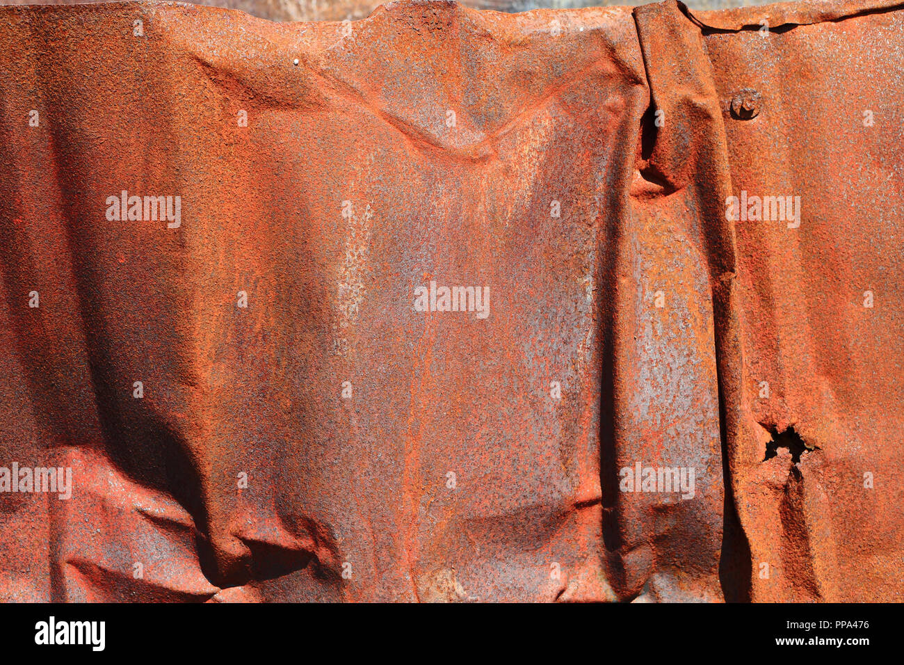 Weathered metal rust texture Stock Photo