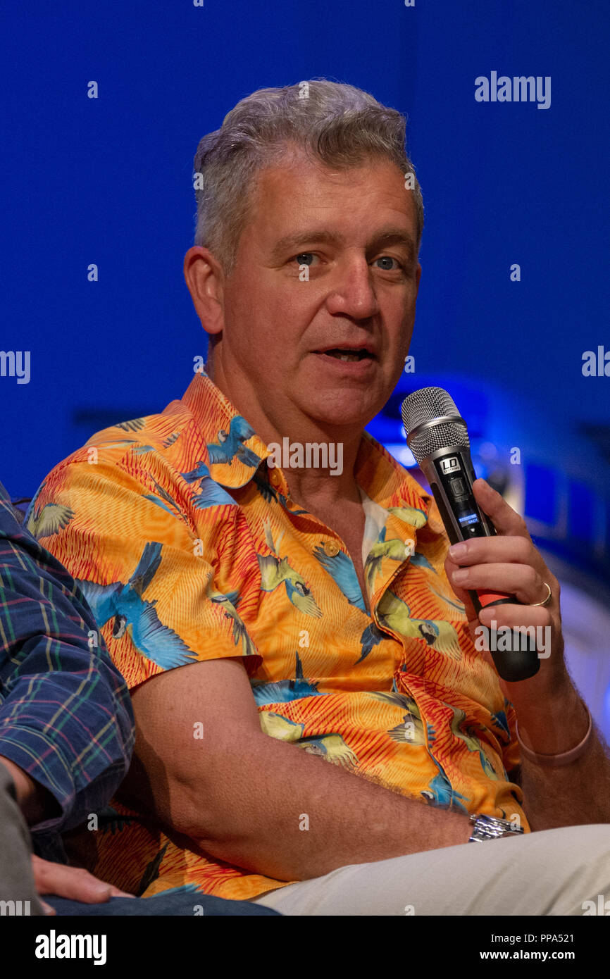 FUERTH, Germany - September 22nd 2018: Tim Rose (*1956, actor and puppeteer - SkekShod in The Dark Crystal, Admiral Gial Ackbar (It's a Trap!) in Star Stock Photo