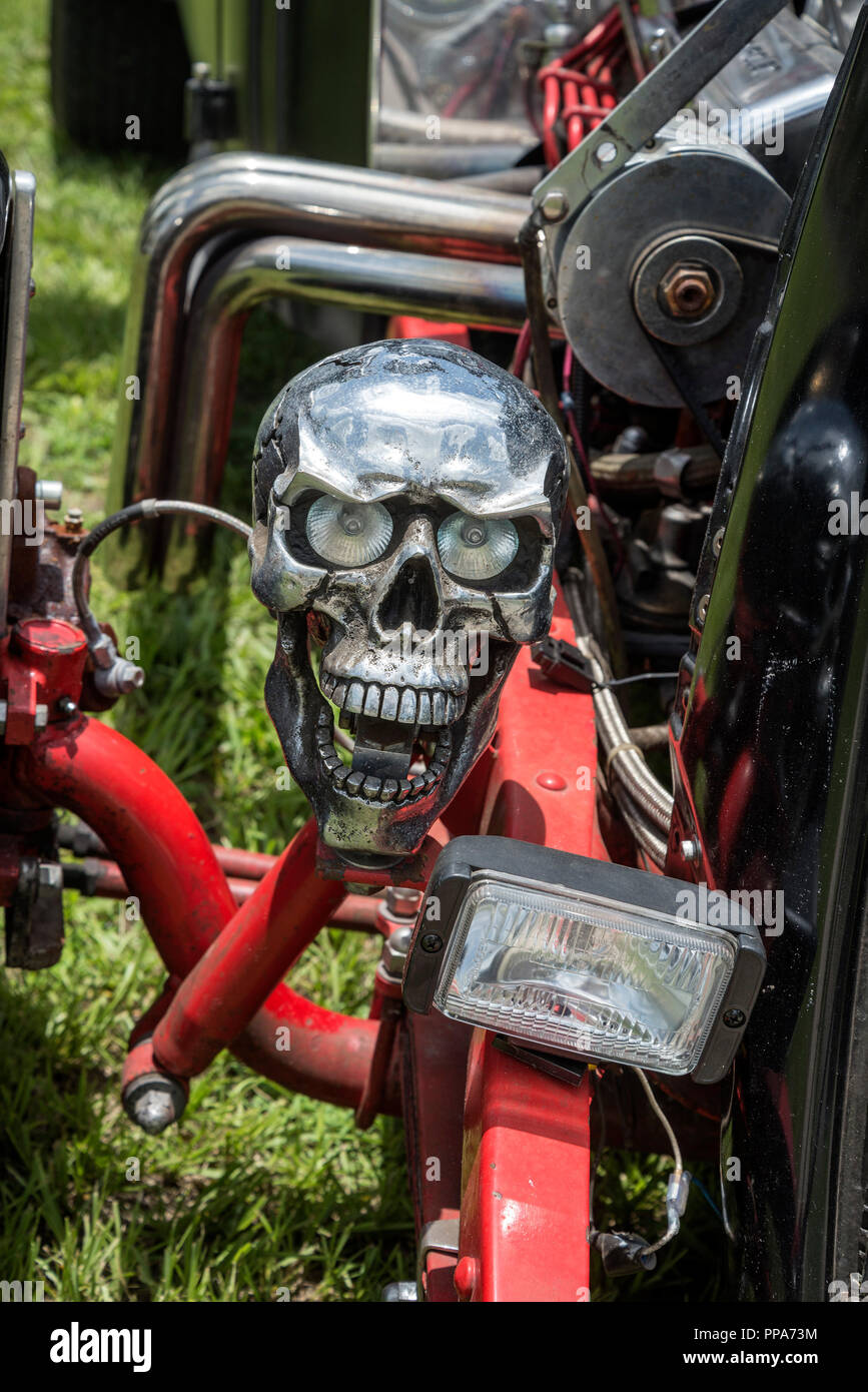 Skull headlight hi-res stock photography and images - Alamy, image size:867x1390