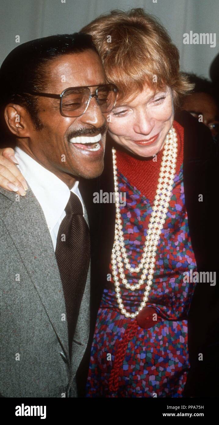 Sammy Davis Jr. and Shirley MacLaine 1985 Photo By John Barrett/Photolink/MediaPunch Stock Photo