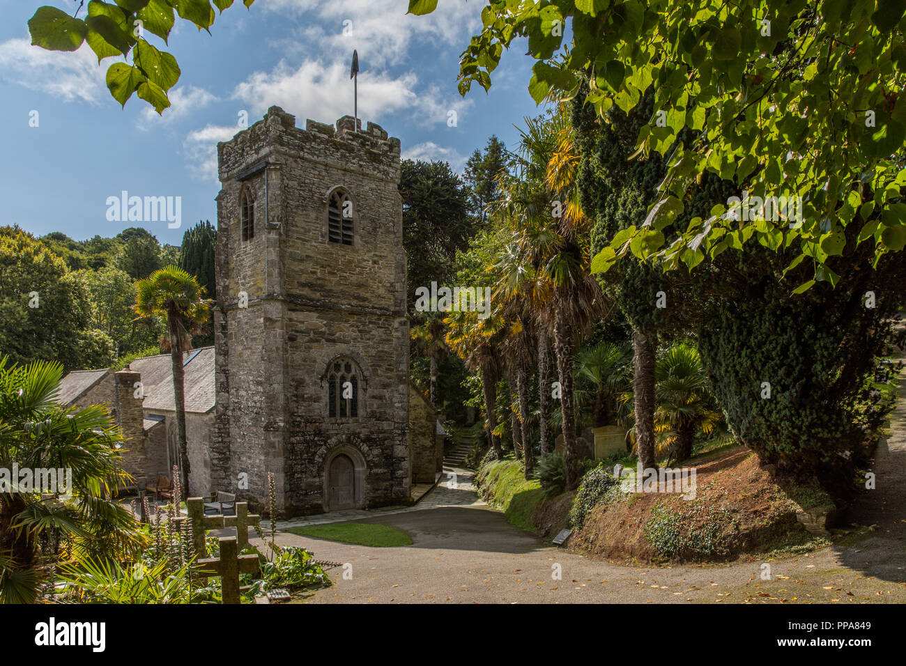 St.Just in Roseland Stock Photo Alamy