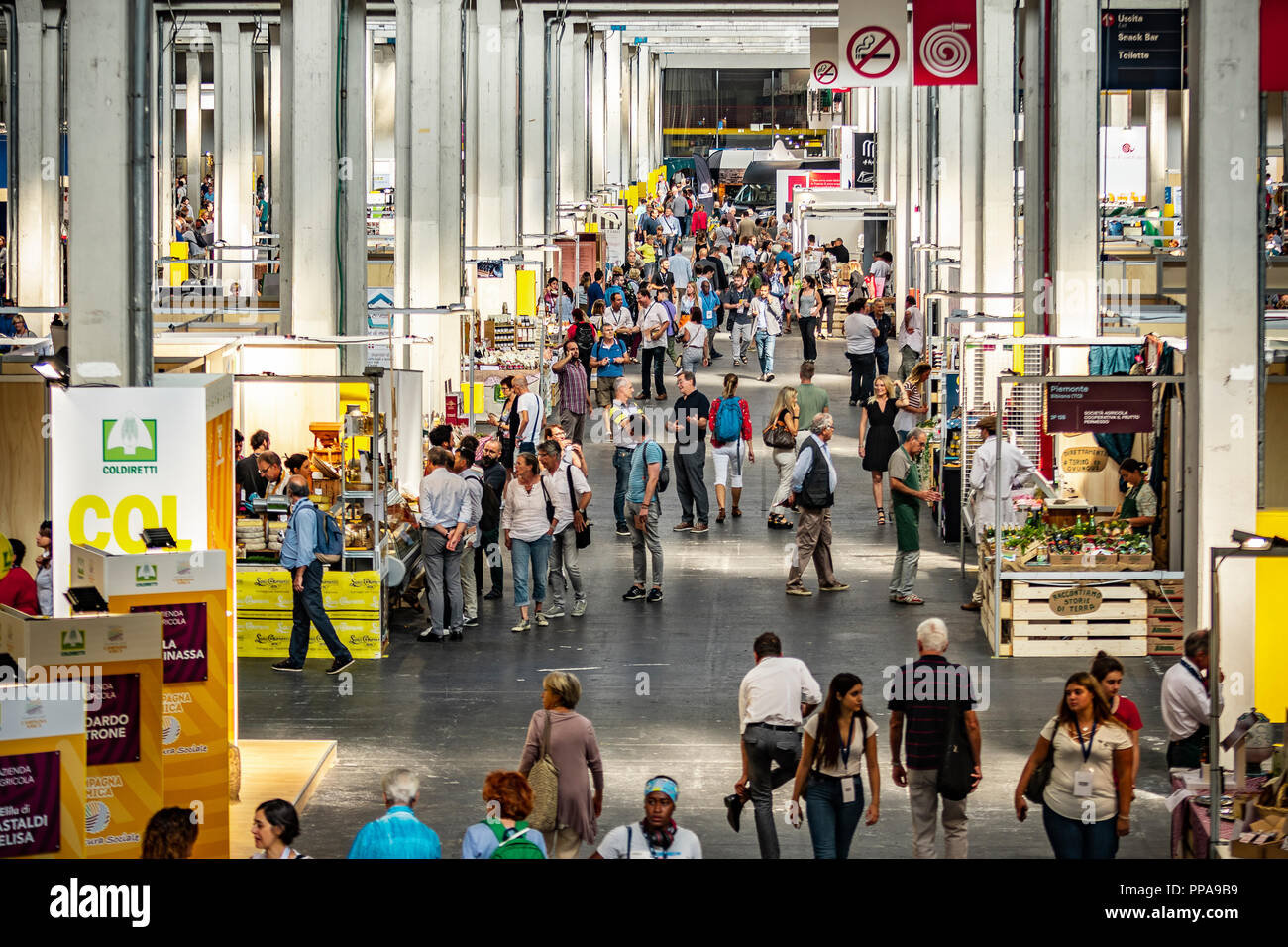 Italy Turin Lingotto 22th September 2018 Terra Madre - Salone del Gusto - Stock Photo