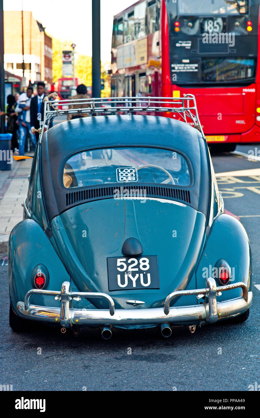 1959 Volkswagen Beetle in Ctaford, Borough of Lewisham, London, England Stock Photo