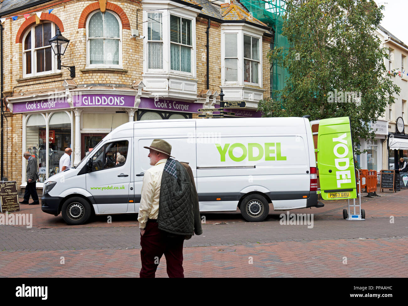 Yodel delivery van, England UK Stock Photo Alamy