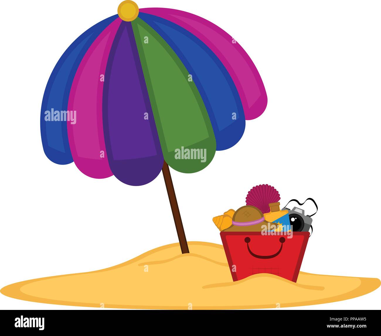Tour group umbrella Stock Vector Images Alamy