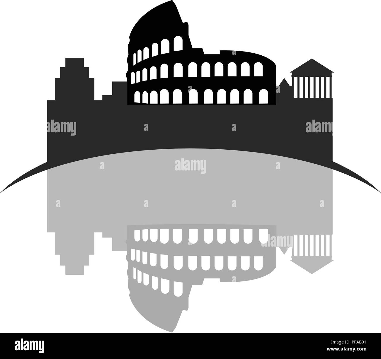 Rome italy skyline Cut Out Stock Images &amp; Pictures - Alamy