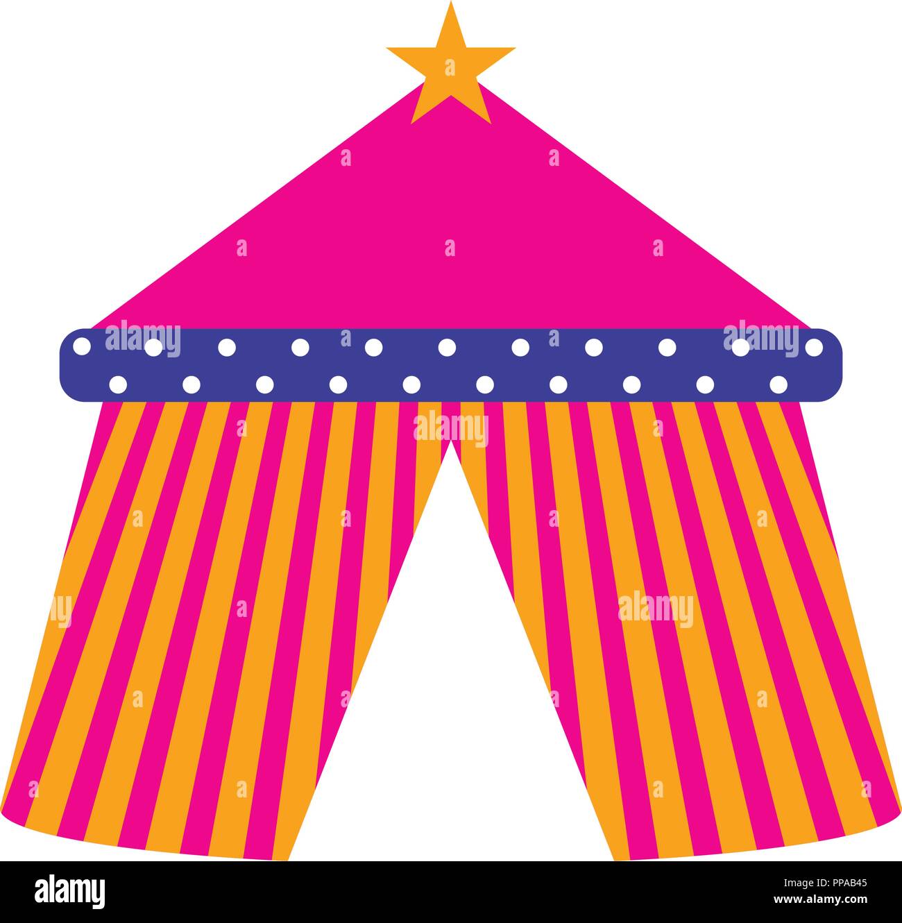 Isolated carnival tent icon Stock Vector Image & Art - Alamy