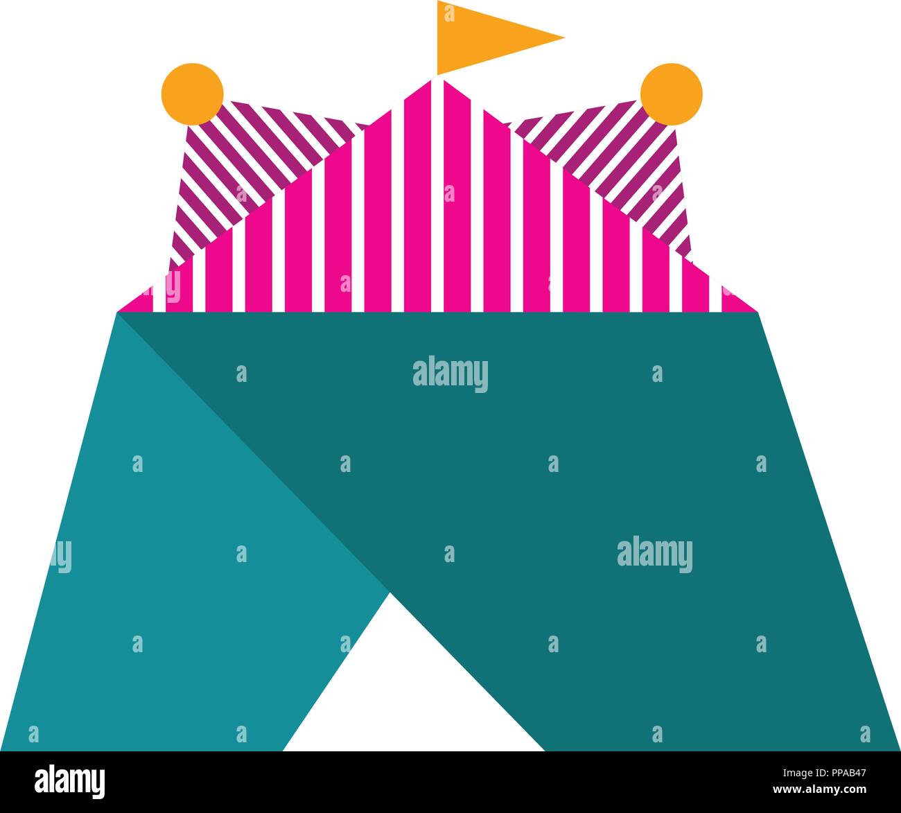 Isolated carnival tent icon Stock Vector Image & Art - Alamy