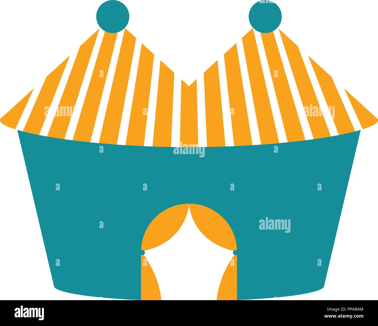Isolated carnival tent icon Stock Vector Image & Art - Alamy