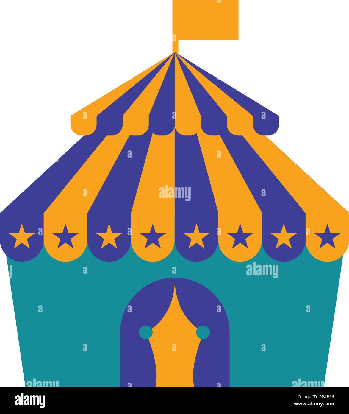 Isolated carnival tent icon Stock Vector Image & Art - Alamy