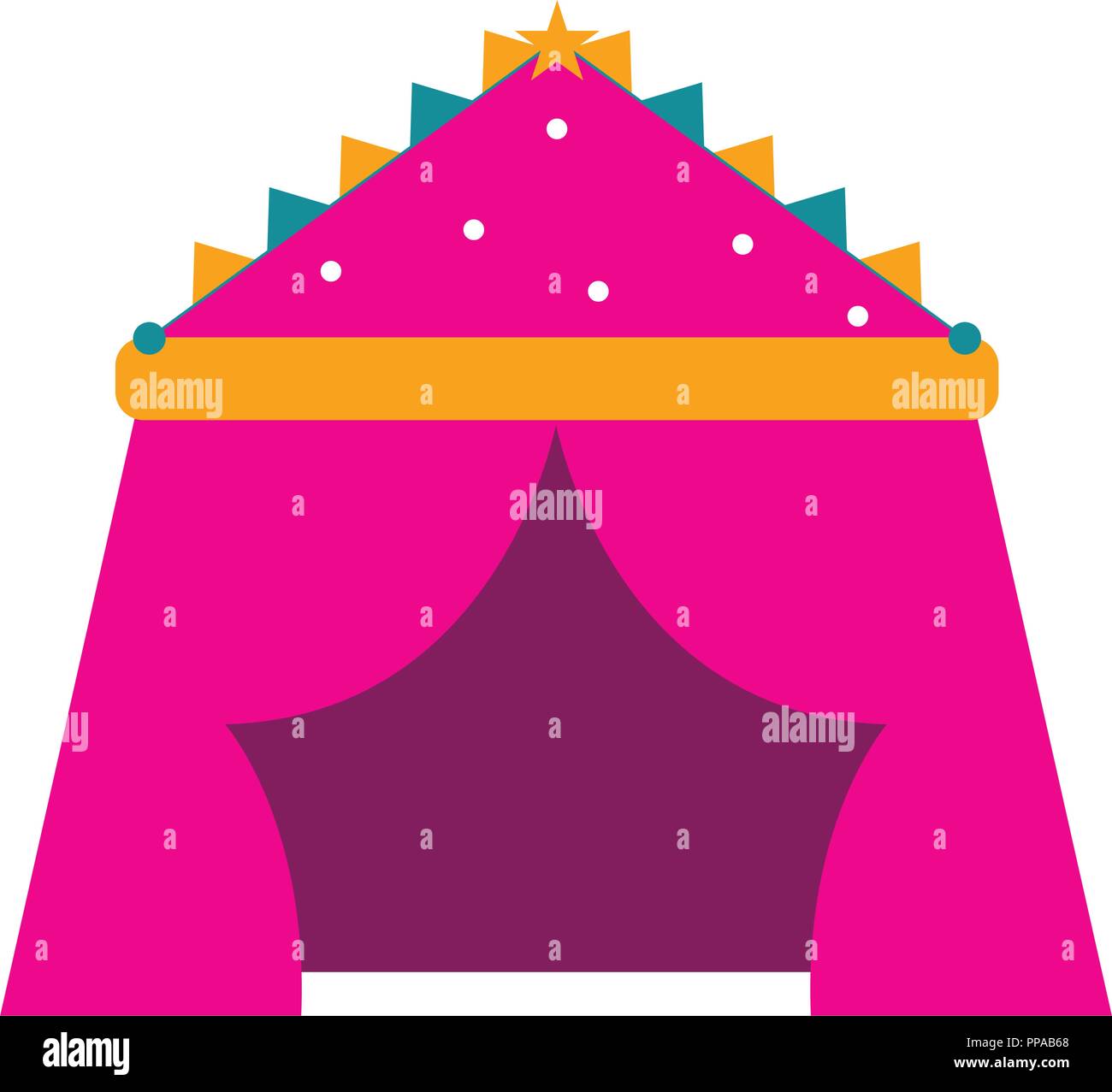 Isolated carnival tent icon Stock Vector Image & Art - Alamy