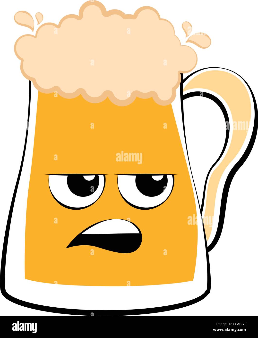 Colored angry beer mug icon Stock Vector Image & Art - Alamy