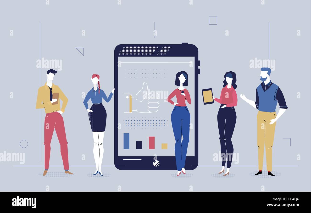 Business analytics - flat design style colorful illustration Stock ...