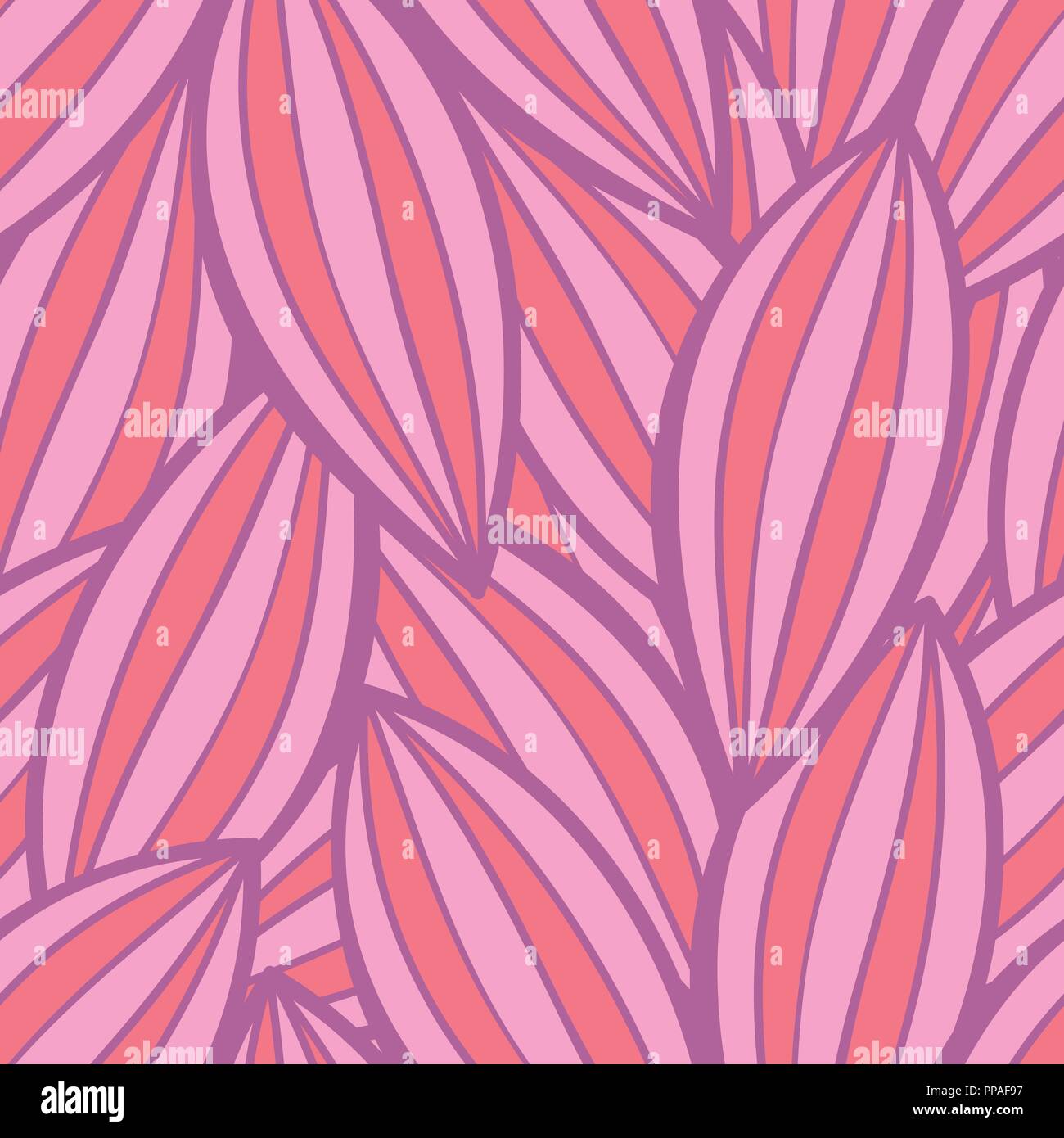 Vector seamless floral background pattern in pink and red colors Stock ...