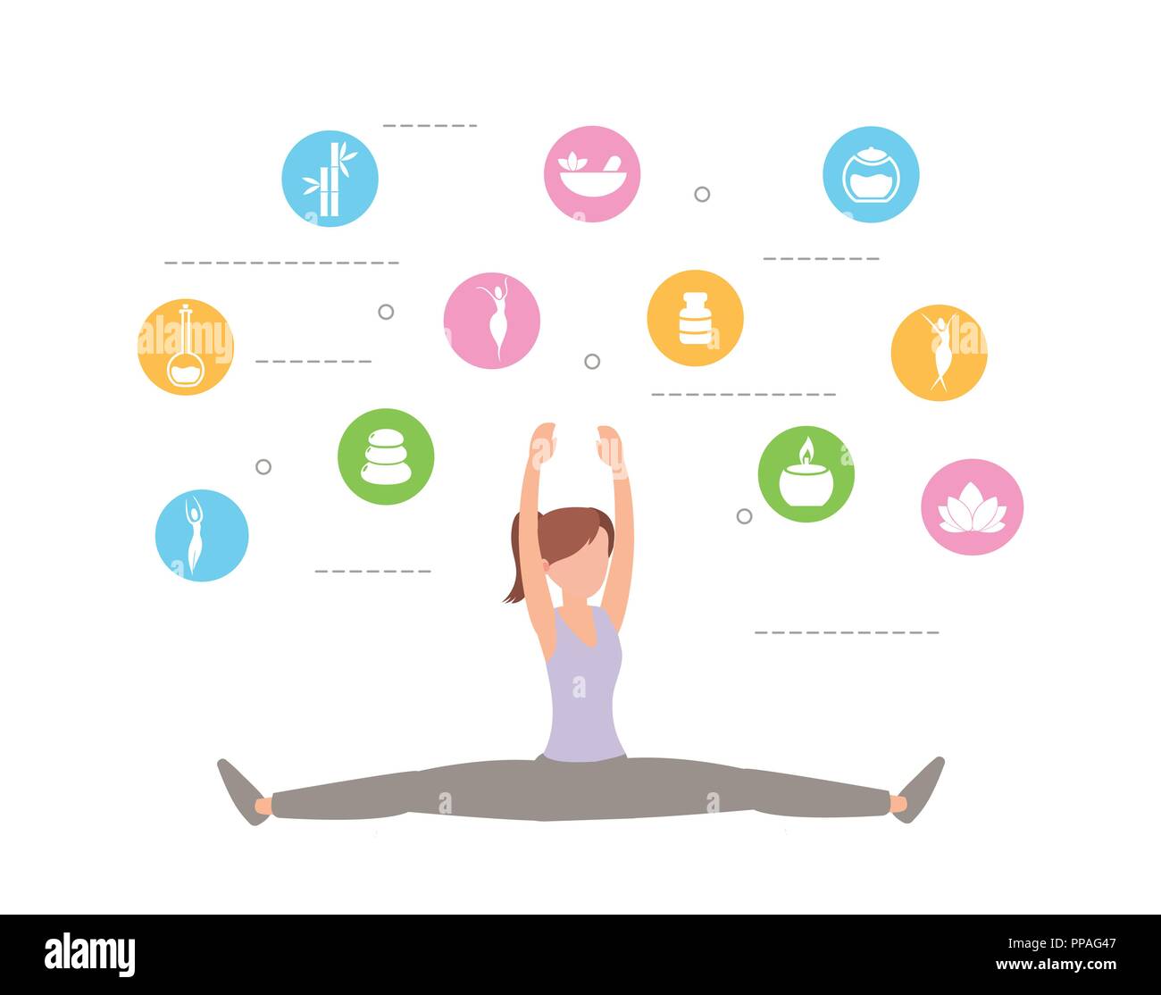 healthy woman doing sport activity Stock Vector Image & Art - Alamy