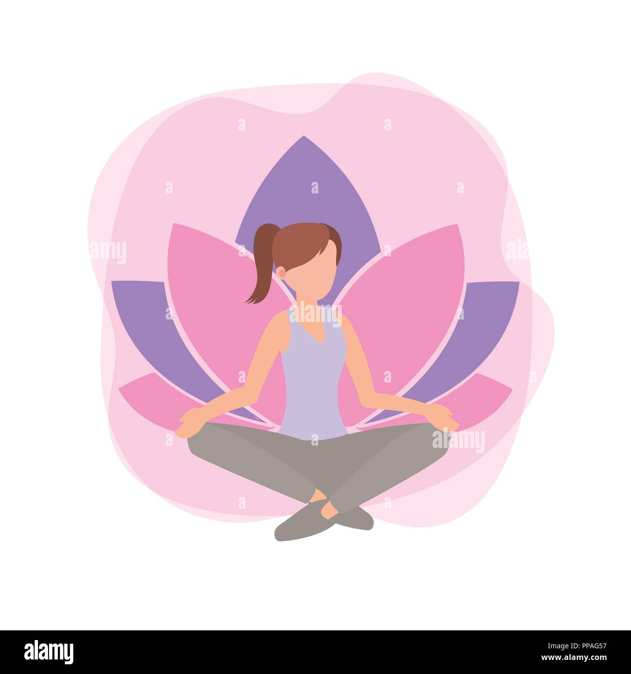healthy woman with fitness exercise activity Stock Vector Image & Art ...
