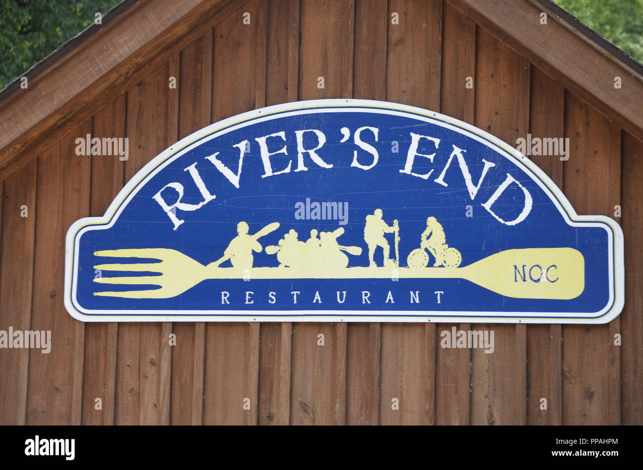 Rivers End Resturant NOC Stock Photo Alamy