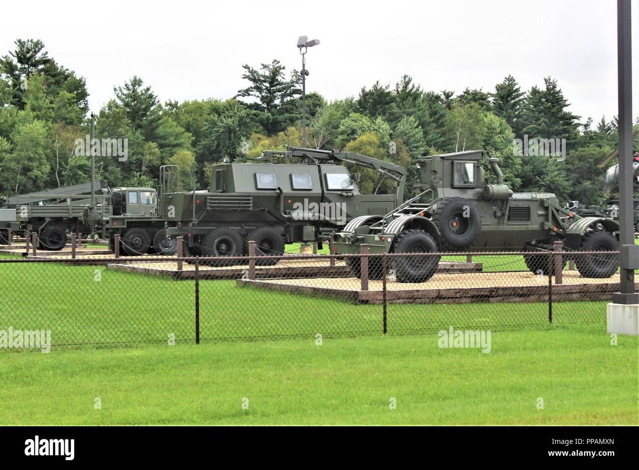 A view of the Equipment Park at the historic Commemorative Area is